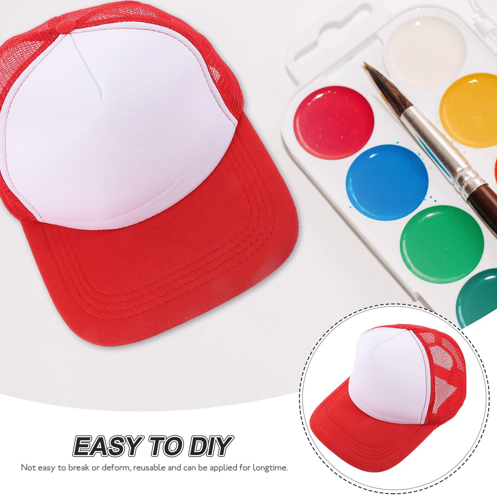 10 Adet Fileli Beyzbol Şapkası - Hat Sublimation Blank incelemesi ve fiyatı